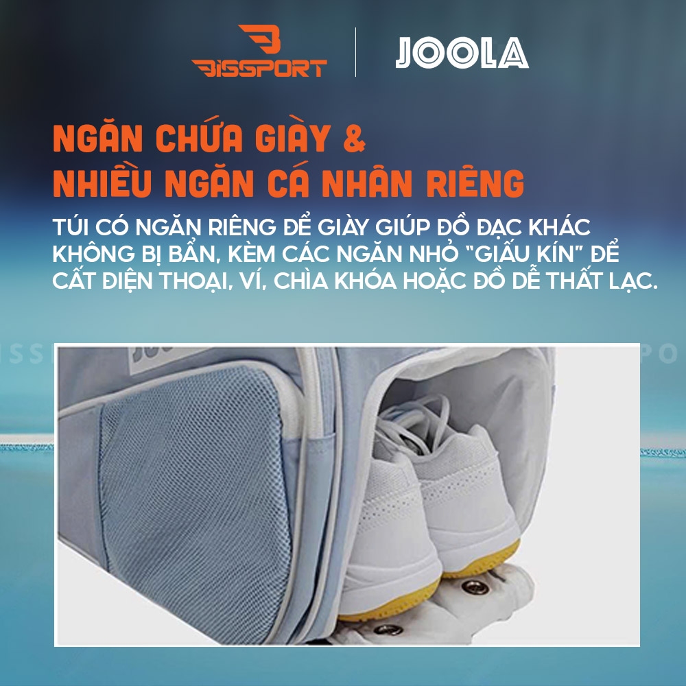 Túi Pickleball JOOLA New Elite Tour Bag Chính Hãng Rộng Rãi – Xanh Ngọc - Gọn Gàng – Bền Bỉ - Chắc Chắn - Tiện Lợi - Màu Sắc Đa Dạng